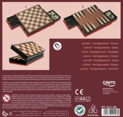 Ajedrez, Backgammon y damas Magnético · Cayro
