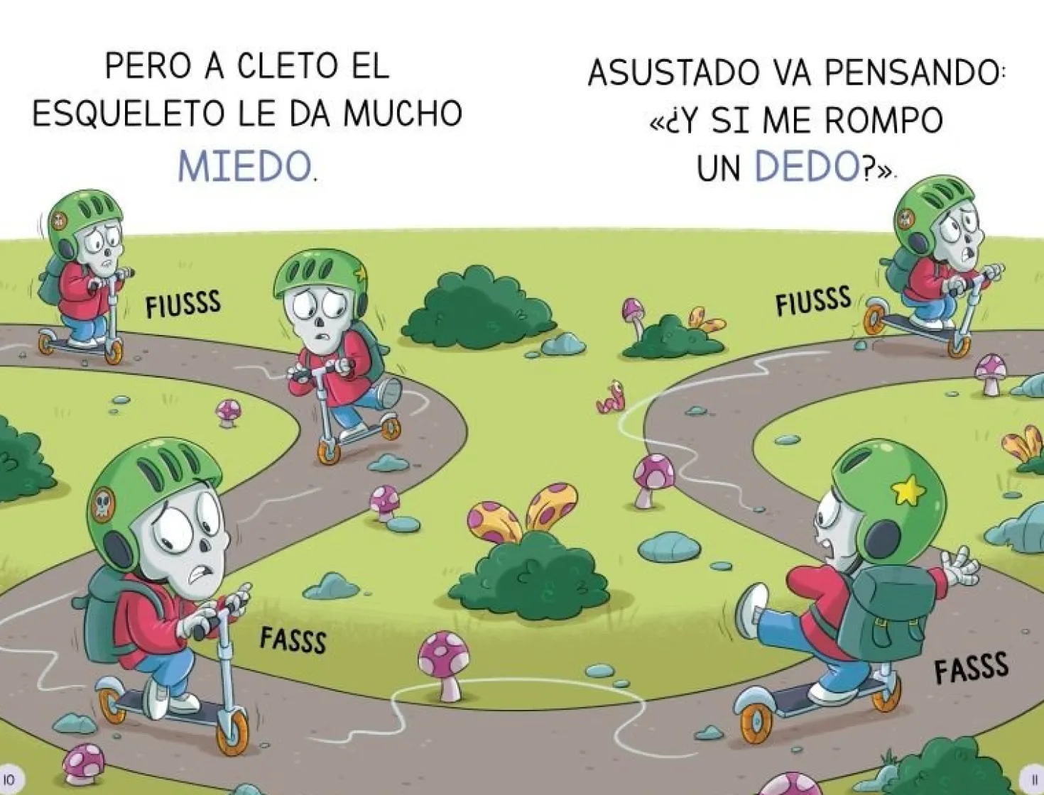 Aprender a leer en la Escuela de Monstruos 21 - Esquelético pero frenético