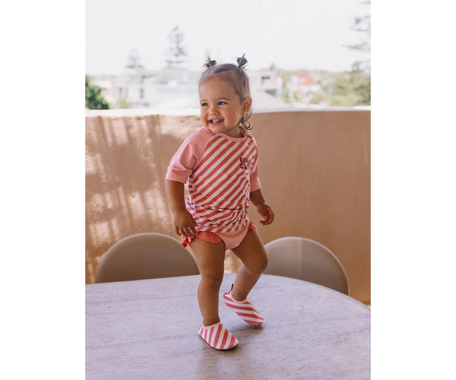 Bañador braguita · Stripes Bloom & Blush