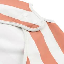 Babero con Mangas Stripes Papaya · Done by Deer