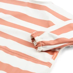 Babero con Mangas Stripes Papaya · Done by Deer