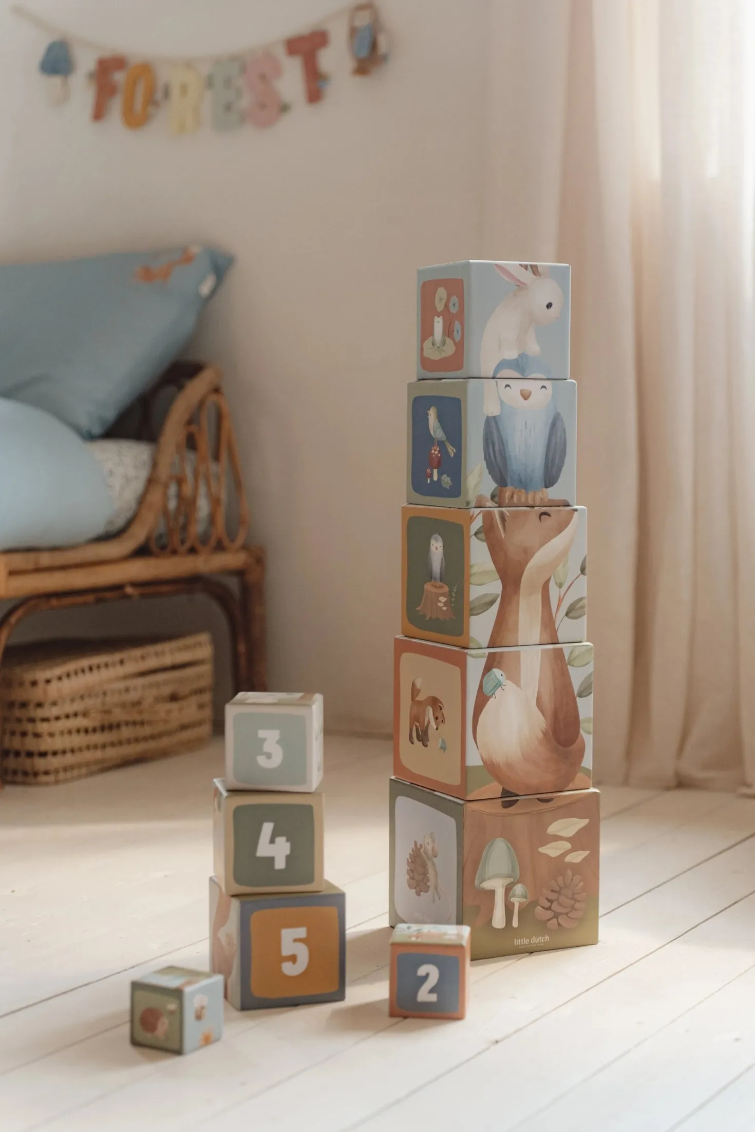Bloques apilables Forest Friends · Little Dutch