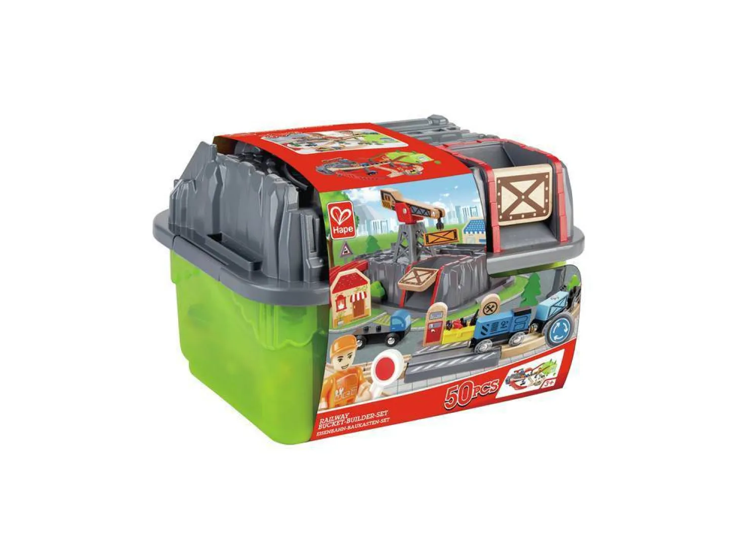 Bloques construcción Ferrocarril · Hape