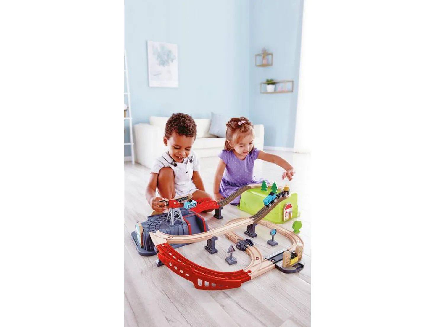 Bloques construcción Ferrocarril · Hape