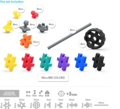 Bloques Meli · Basic Tech 130 piezas