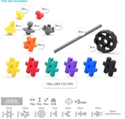 Bloques Meli · Basic Tech 260 piezas