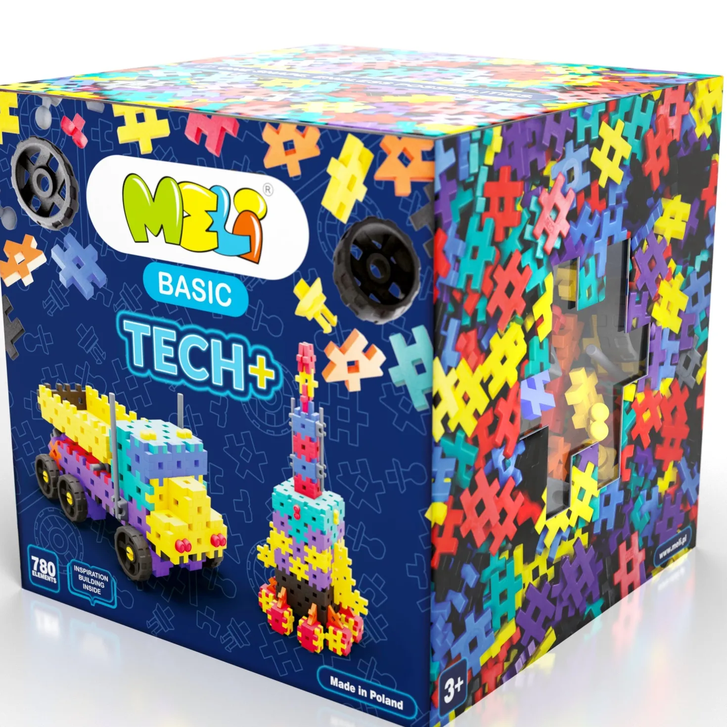 Bloques Meli · Basic Tech 780 piezas