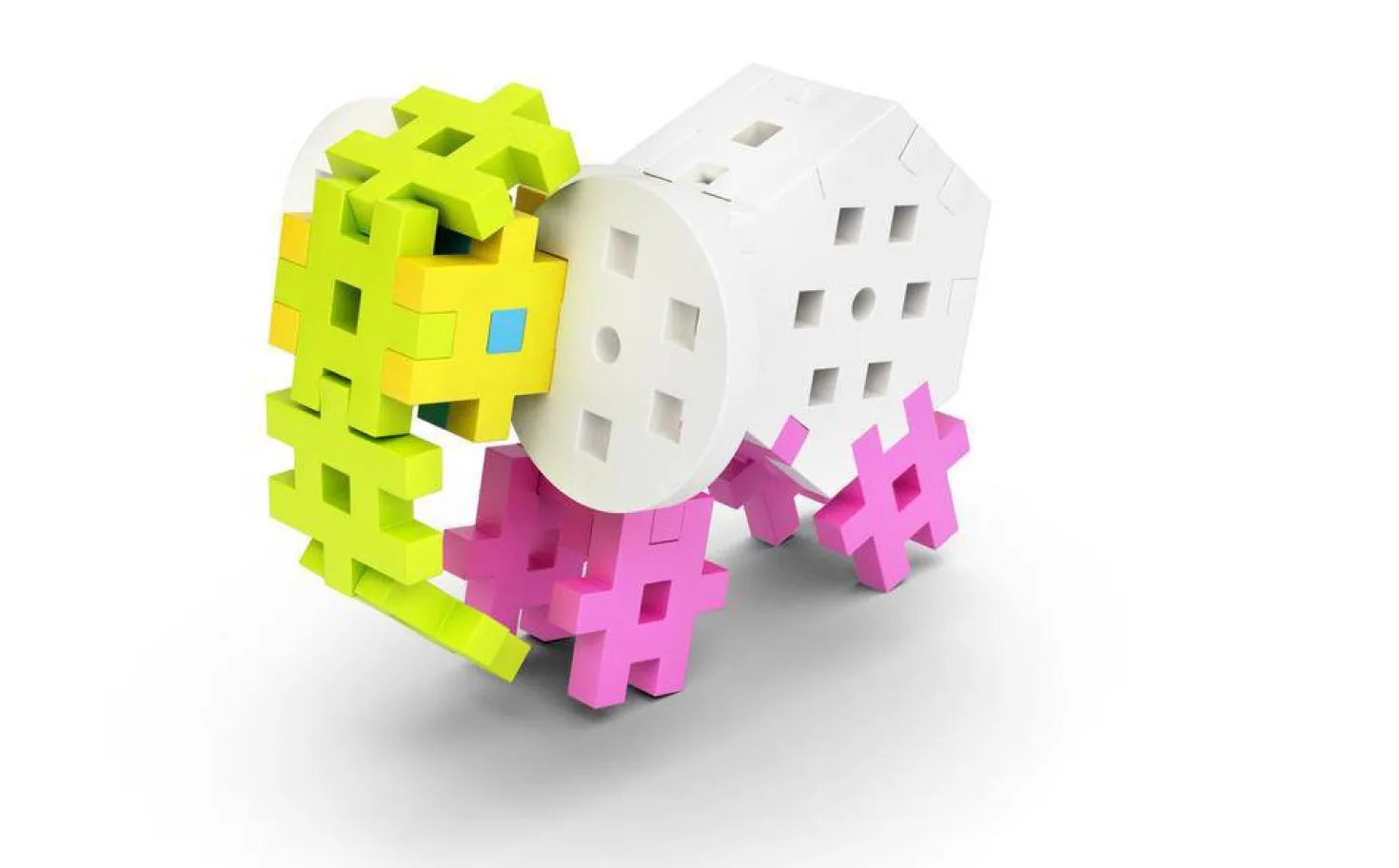 Bloques Meli · Maxi Pastel Constructor 70 piezas