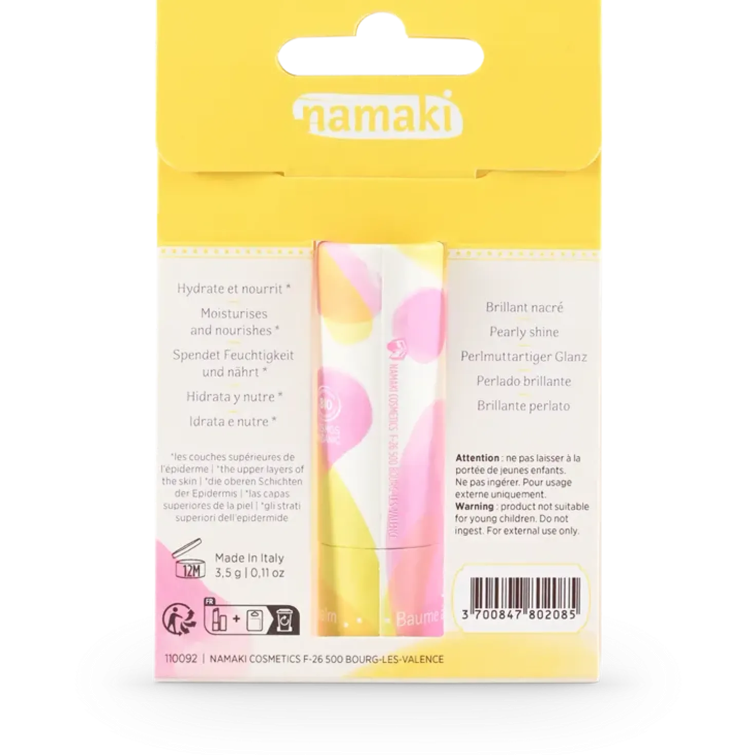 Bálsamo Labial Vainilla · Namaki
