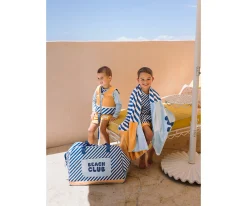 Bolsa de Playa con Rejilla · Stripes Blues & Beyond
