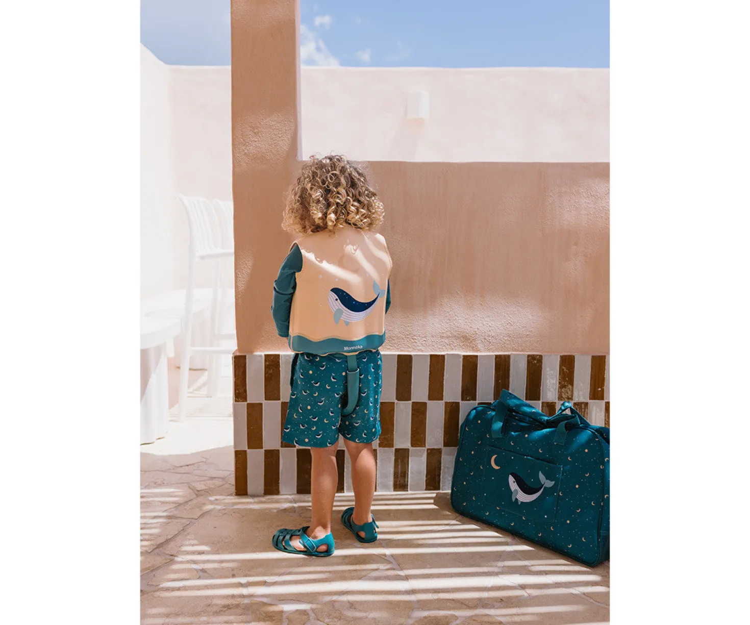 Bolsa de Playa con Rejilla · Whale Teal