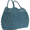 Bolso Plástico Retro Vintage · Sky