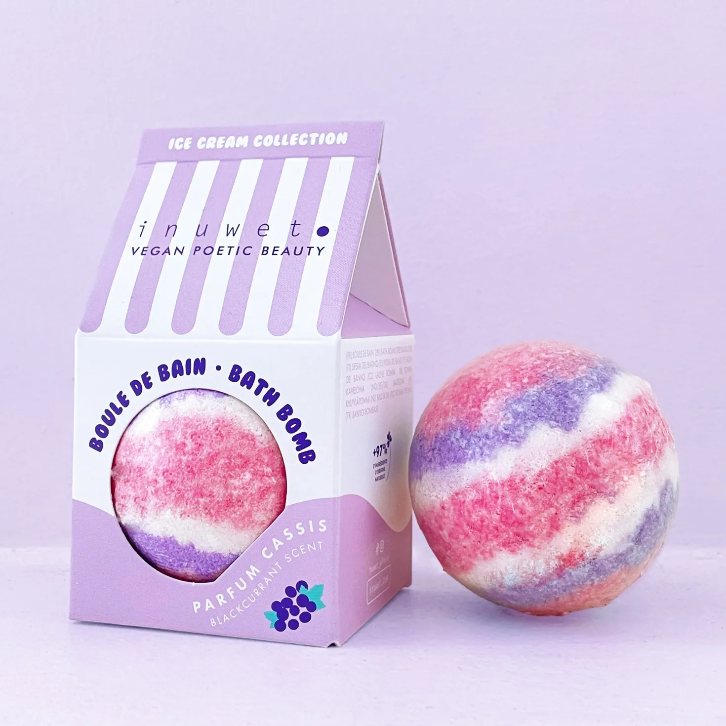 Bomba de baño helado Arándanos · Inuwet