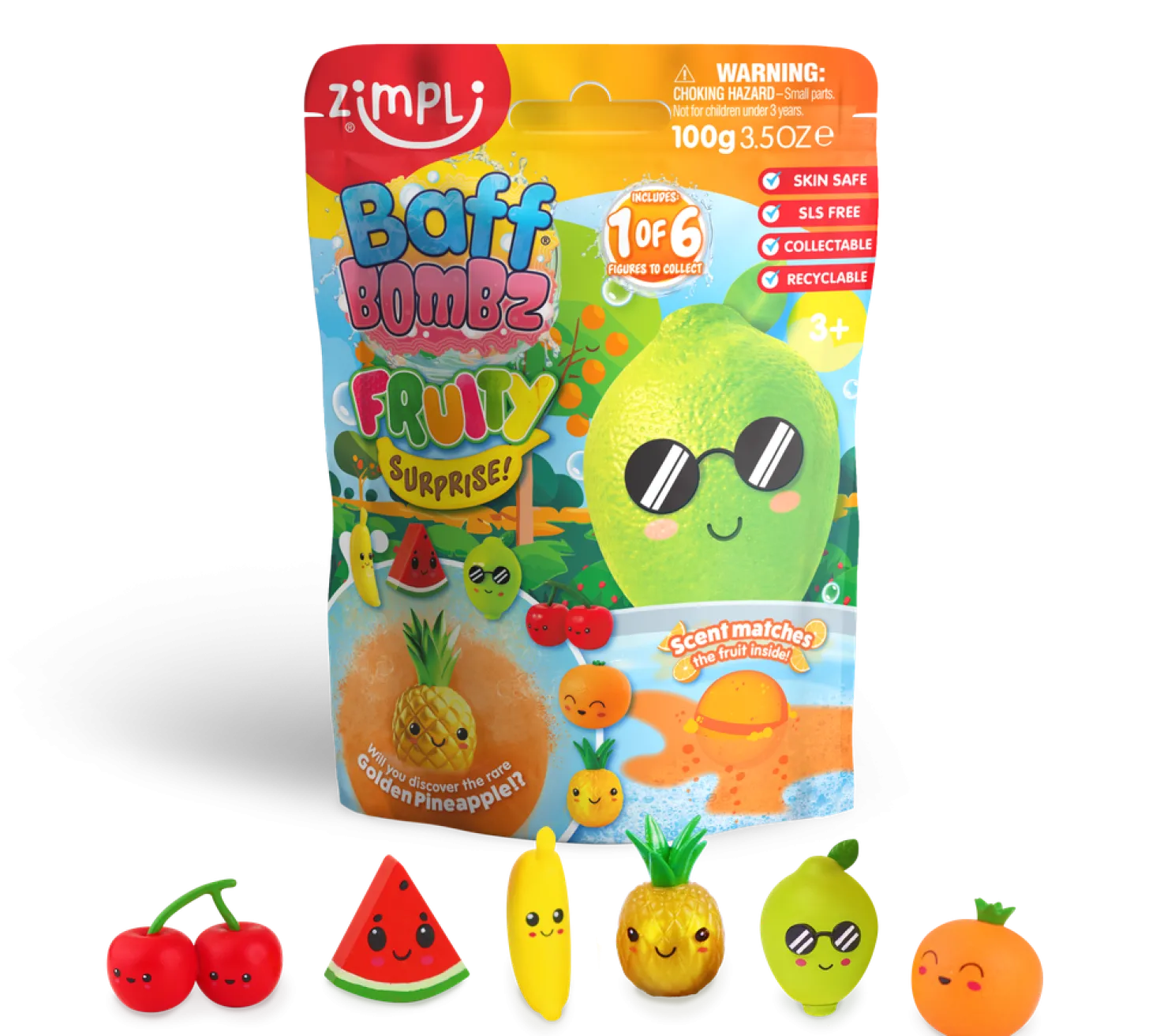 Bomba de baño surprise Frutas · Zimpli