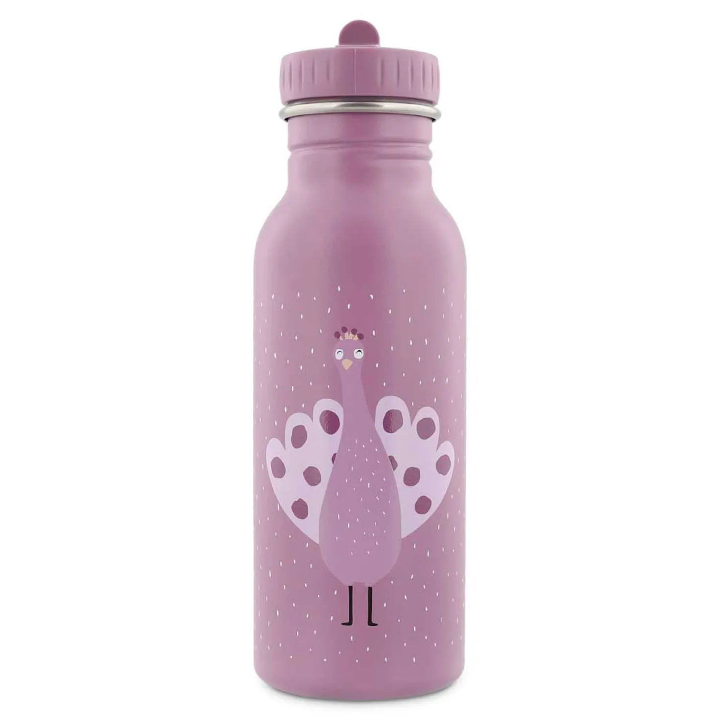 Botella Acero Mrs. Peacock 500ml · Trixie