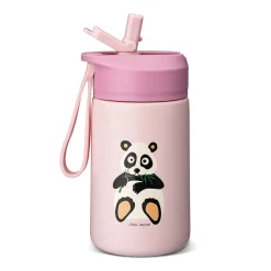 Botella de Acero Steel Hydraflip 0.4L Panda Pink · Carl Oscar