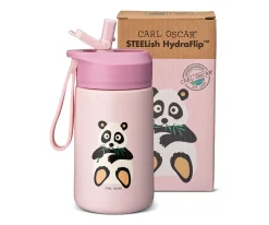 Botella de Acero Steel Hydraflip 0.4L Panda Pink · Carl Oscar