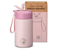 Botella de Acero Steel Hydraflip 0.4L Pink · Carl Oscar