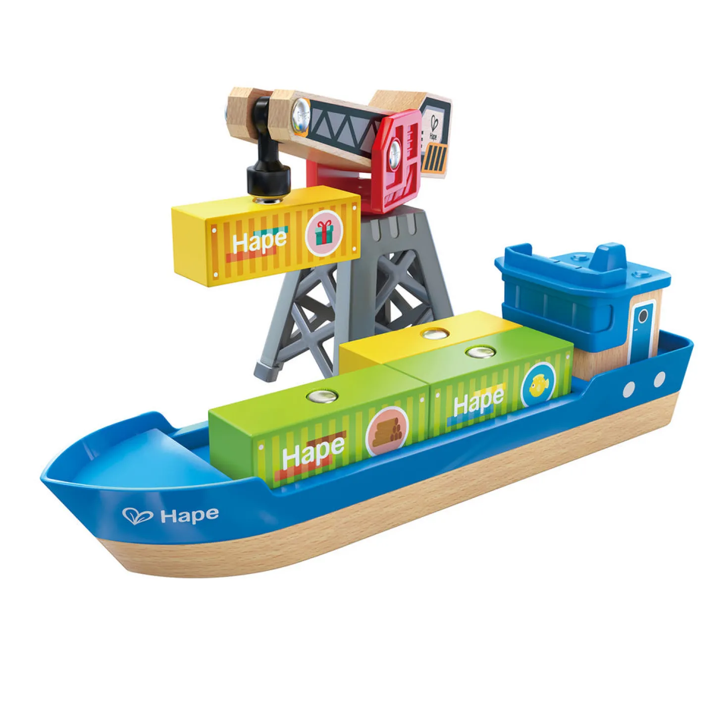 Buque de Carga y Grúa · Hape