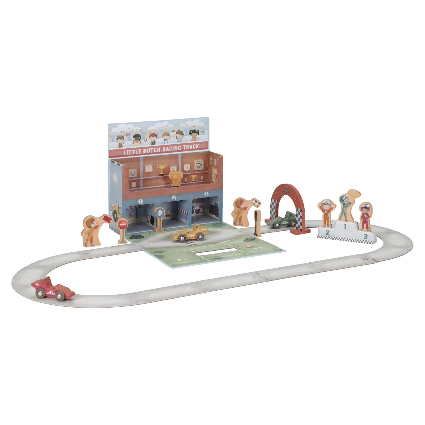 Caja de juego con Pista de Carreras · Little Dutch