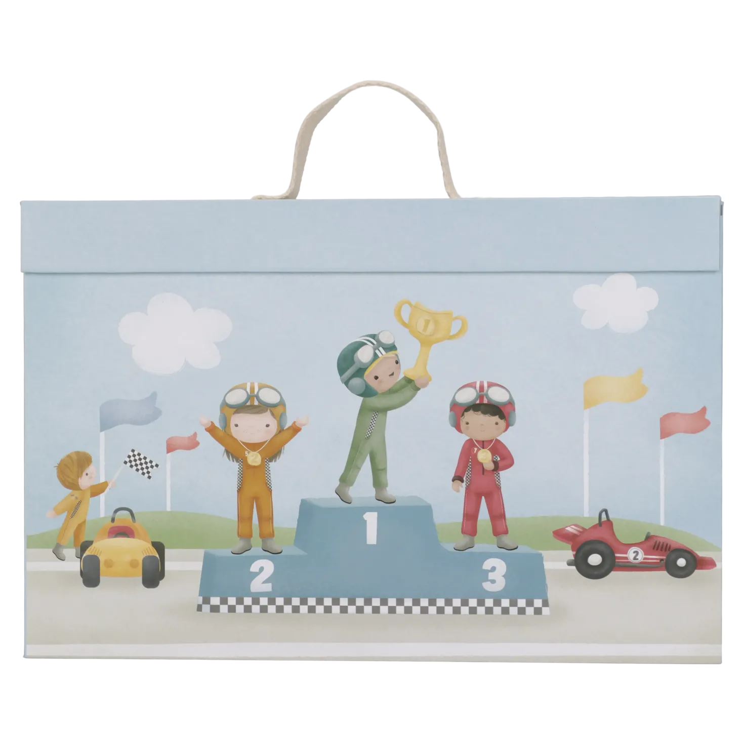 Caja de juego con Pista de Carreras · Little Dutch