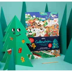 Calendario de adviento con pegatinas