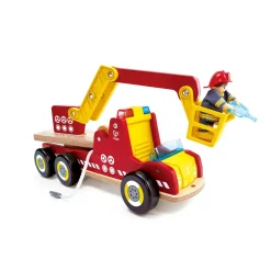 Camión de bomberos con sirenas y luces · Hape