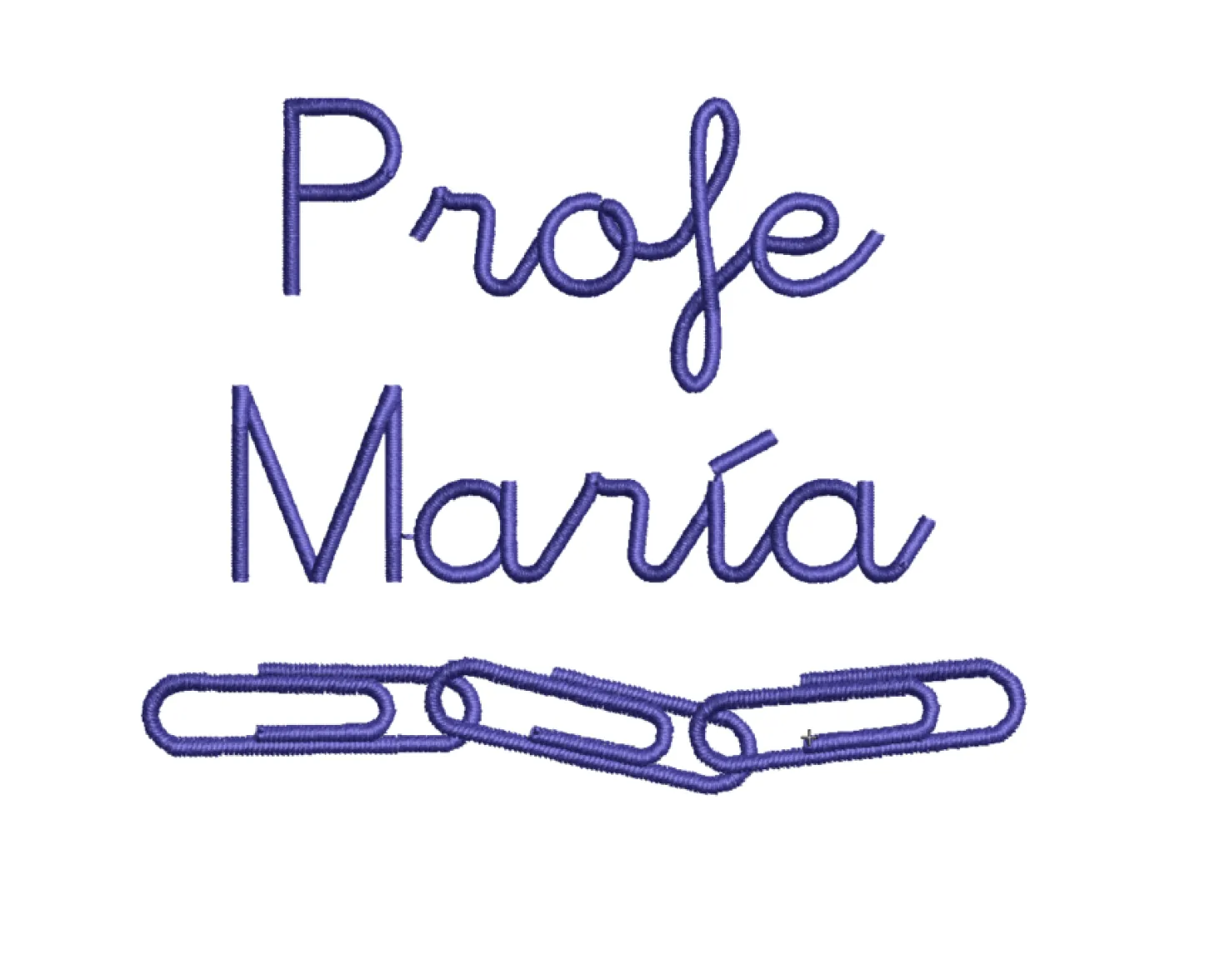 Camiseta Bordada Profe · Chica