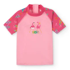 Camiseta Manga Corta · Flamingos