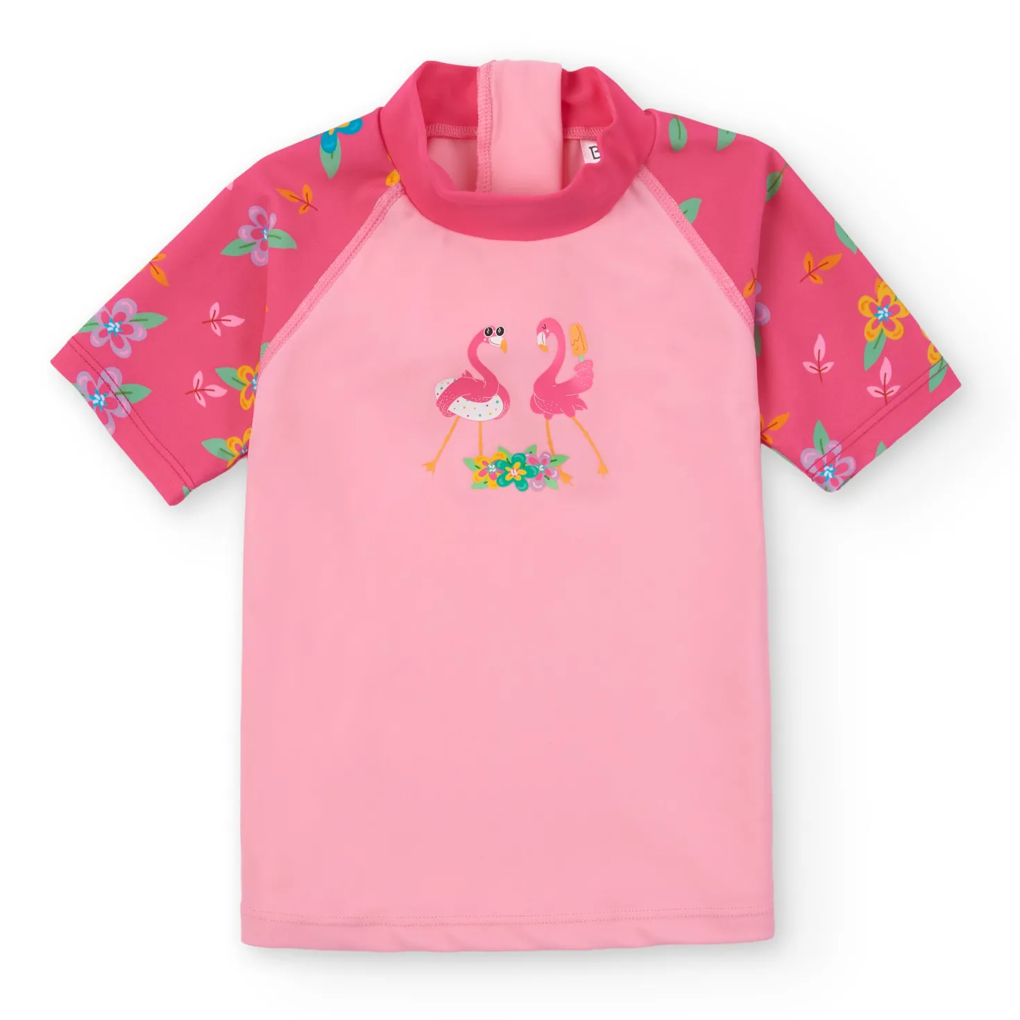 Camiseta Manga Corta · Flamingos