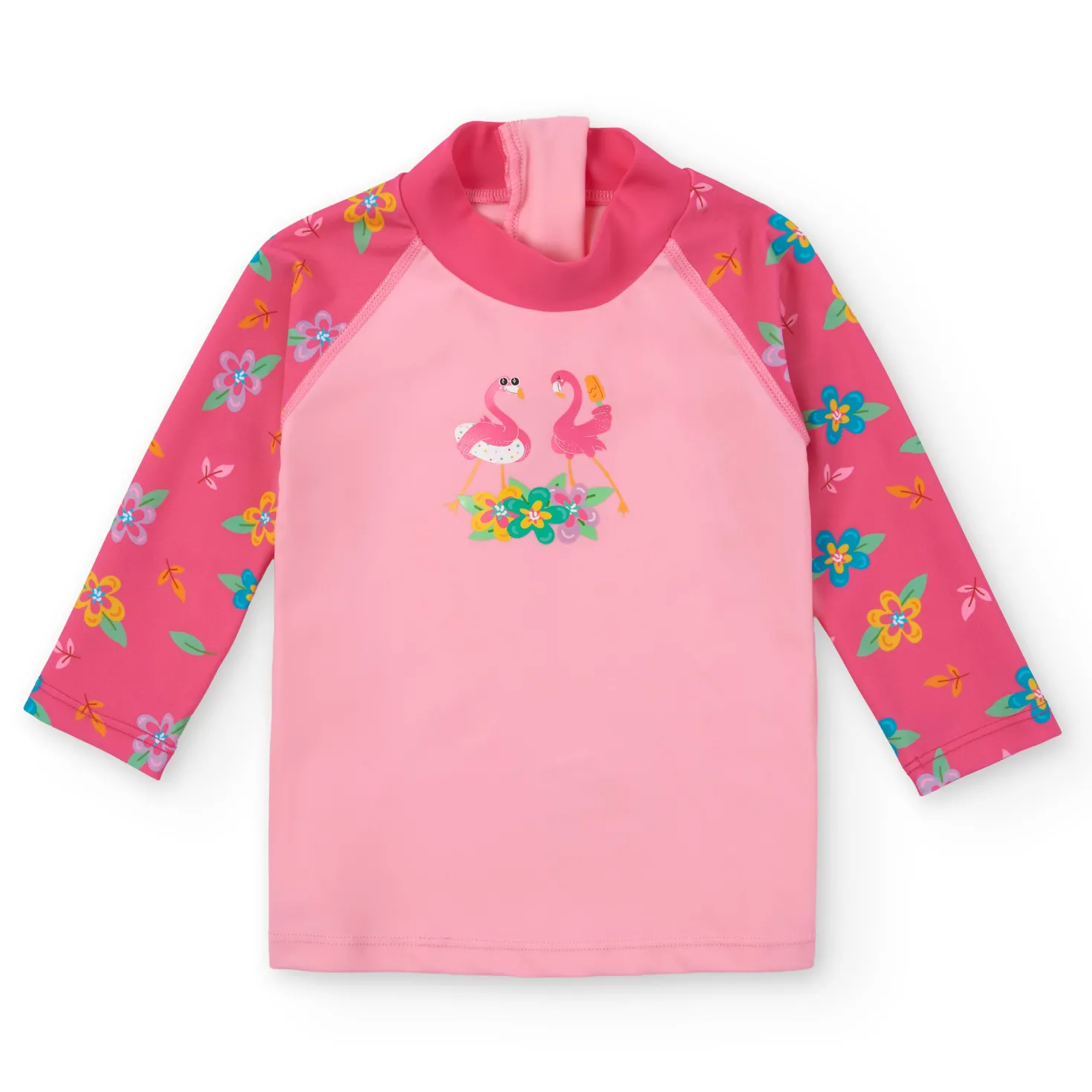 Camiseta Manga Larga · Flamingos