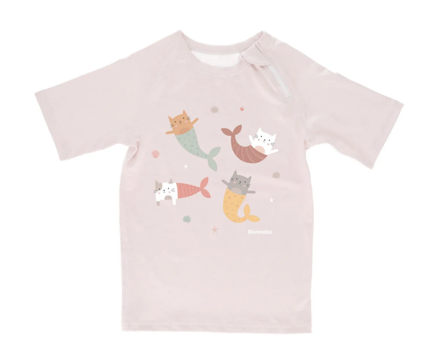 Camiseta Protección Solar Manga Corta · Mermaid Cats
