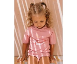 Camiseta Protección Solar Manga Corta · Whale Pink