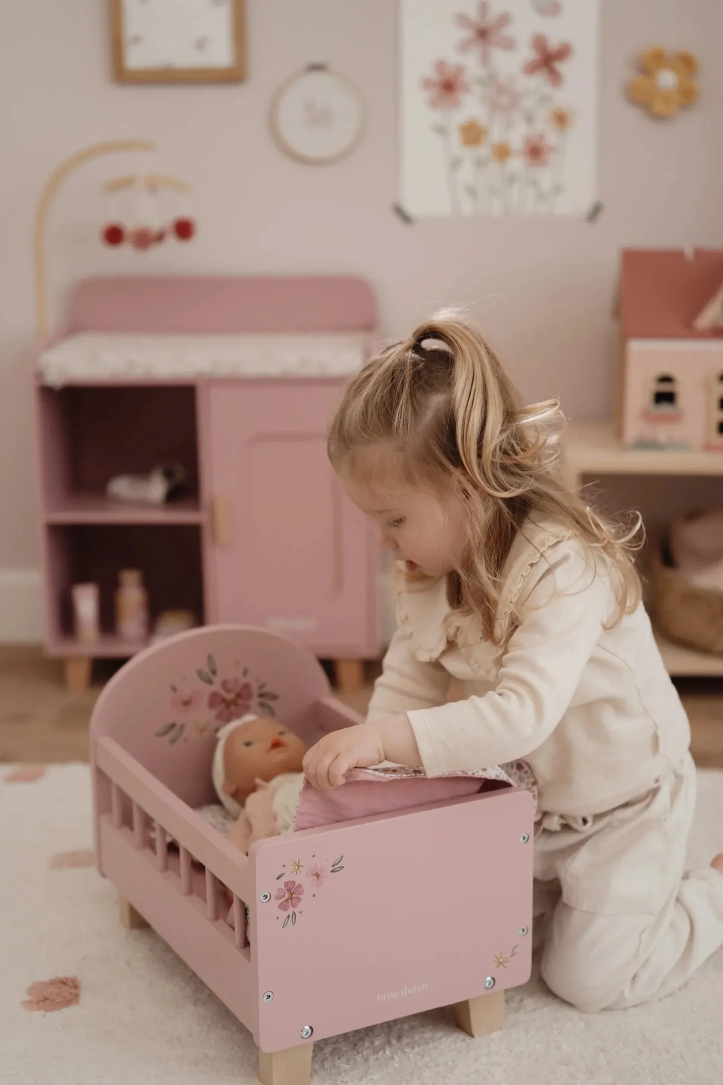 Camita Cuna con textil FSC · Little Dutch