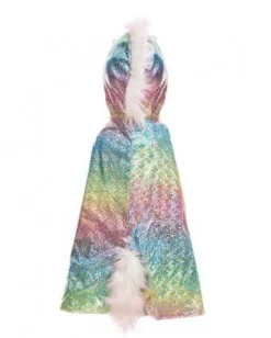 Capa Reversible Dragon y Unicornio · Great Pretenders 5-6 años