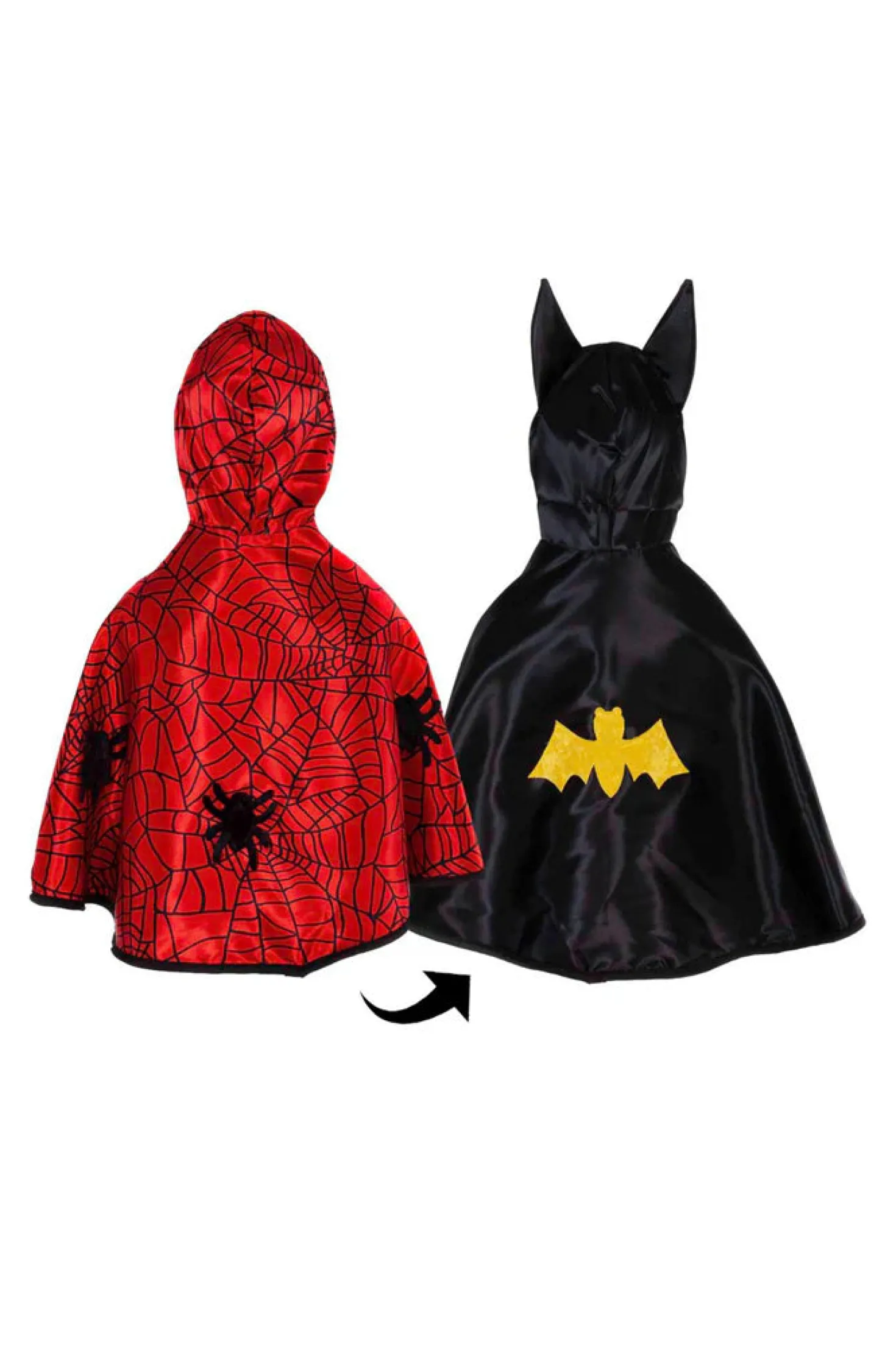 Capa Reversible Spiderman/Batman Great Pretenders 2-3 años