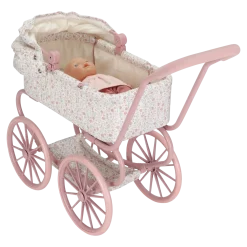 Carrito capazo metal Flores & Mariposas · Little Dutch