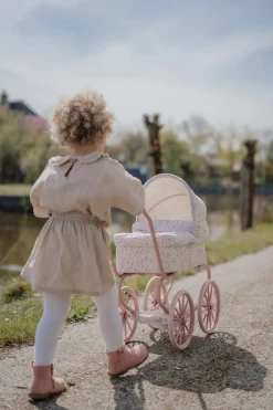 Carrito capazo metal Flores & Mariposas · Little Dutch