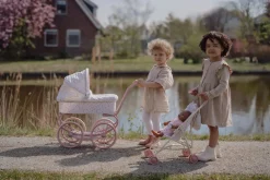 Carrito capazo metal Flores & Mariposas · Little Dutch