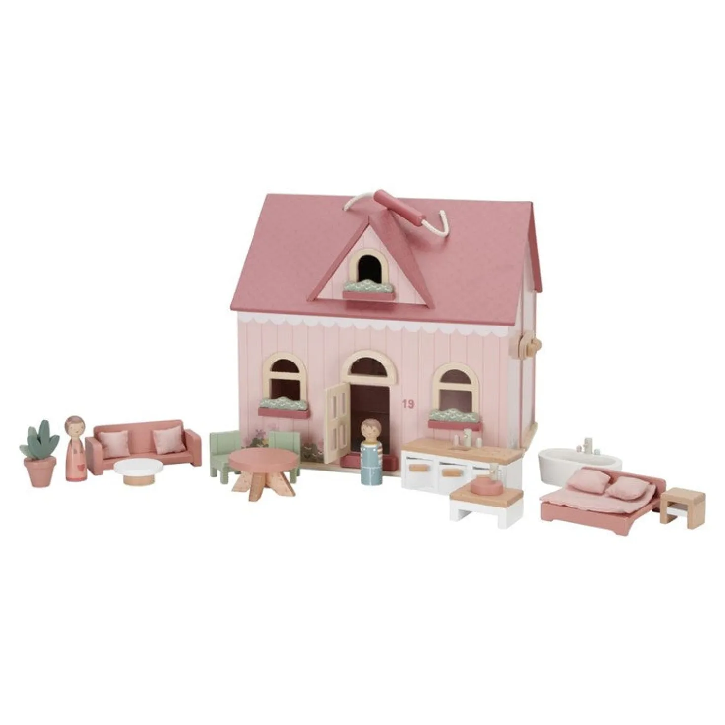 Casa de Muñecas Madera Portátil · Little Dutch