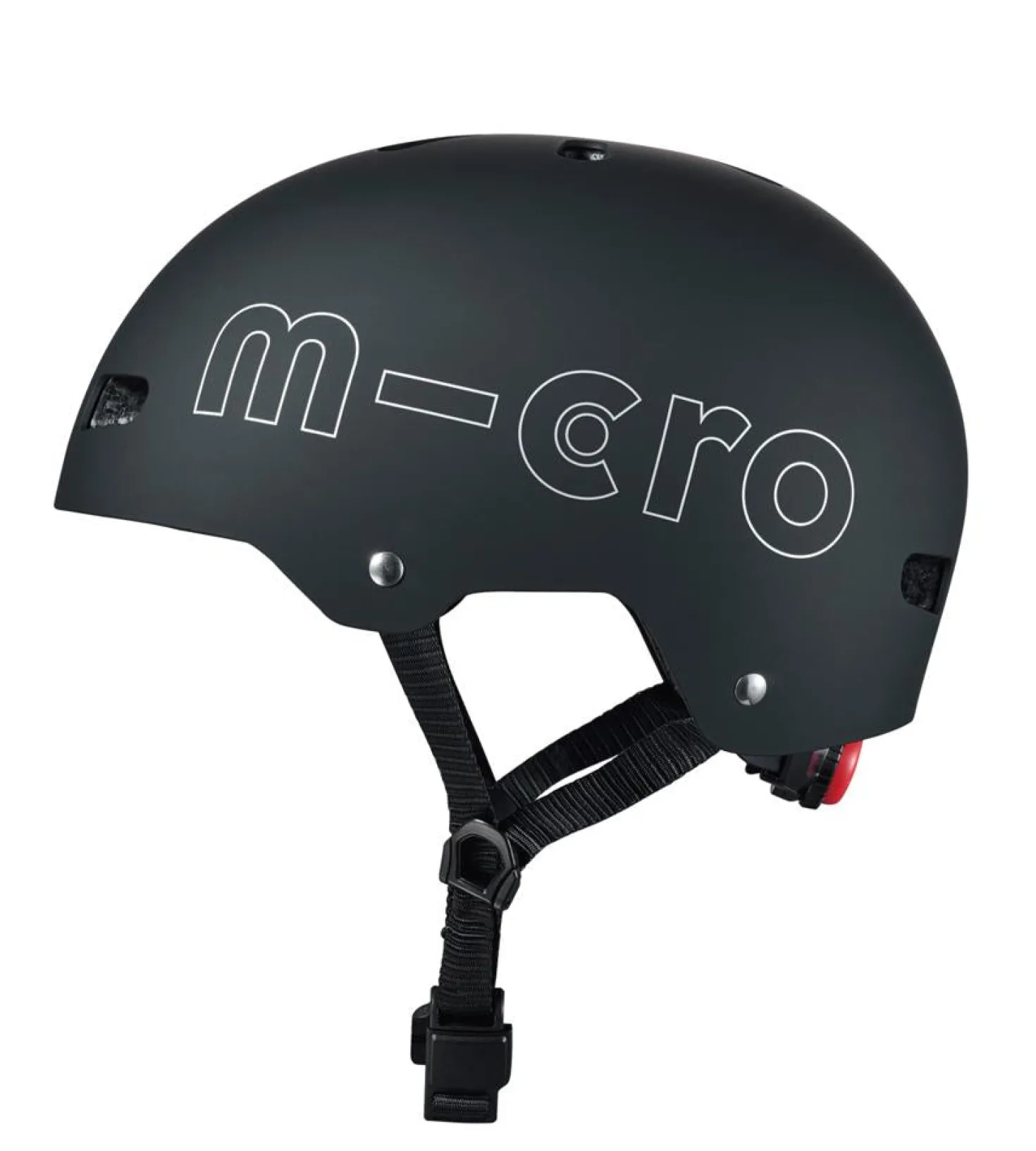 Casco Negro Luz Led