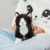 Cat standing black/white 20 cm · Hermann Teddy