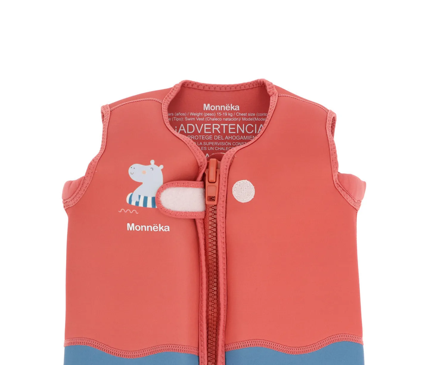 Chaleco Flotador Aprendizaje 2-6 años · Hippos