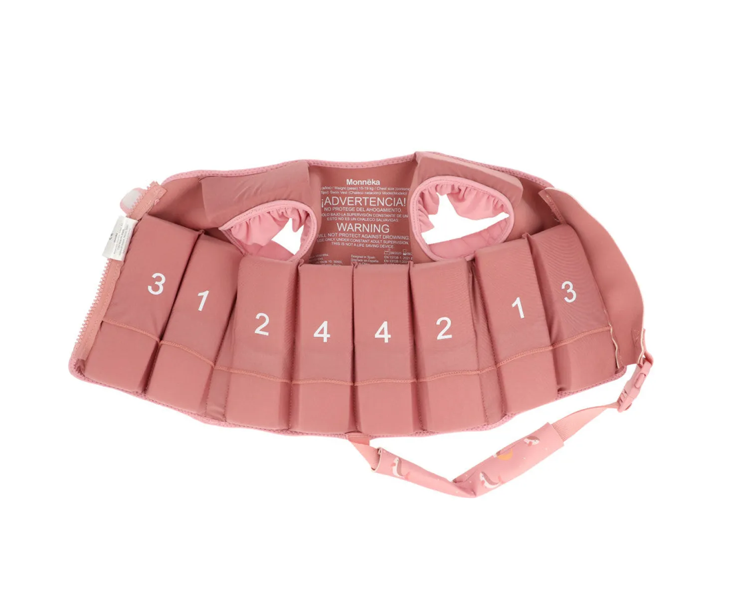Chaleco Flotador Aprendizaje 2-6 años · Whale Pink