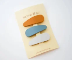 Clips para Pelo Snap Matte Golden-Light Blue-Buff
