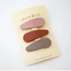 Clips Pelo Snap Matte Stone-Shell-Rust