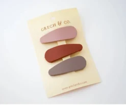 Clips Pelo Snap Matte Stone-Shell-Rust