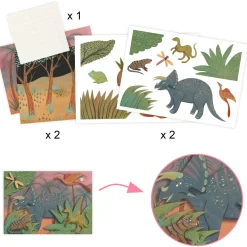 Cofre multiactividad El mundo de los dinosaurios · DJECO