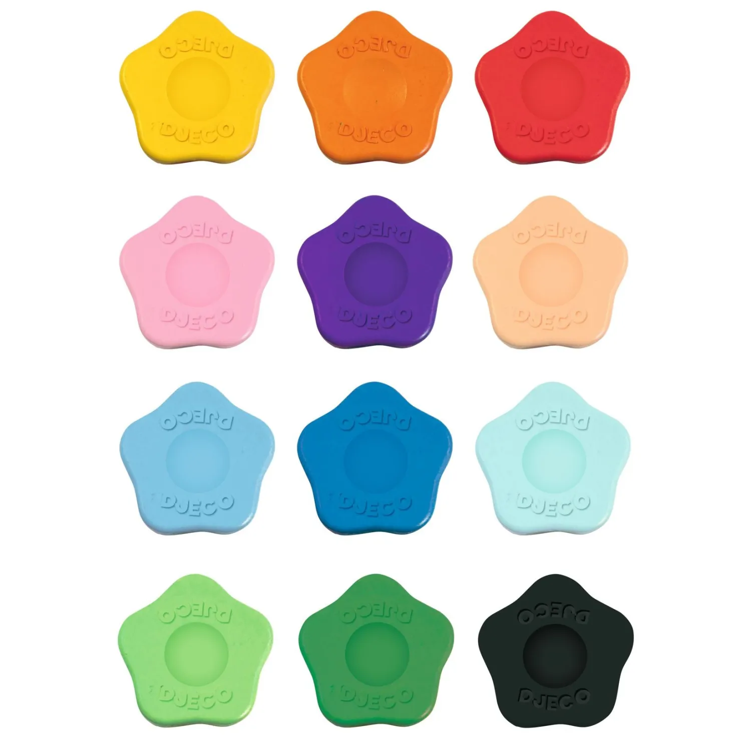 Colores forma de flor (12 ud) · DJECO