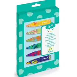 Colores para peques 6 lápices multicolores · DJECO